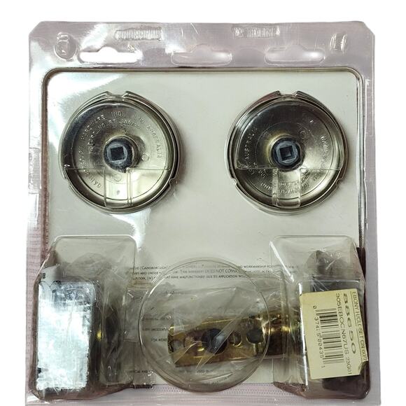 Gainsborough Genuine Porcelain Door Knobs Hall & Closet, Ebony, Non-Locking NEW - Picture 6 of 7